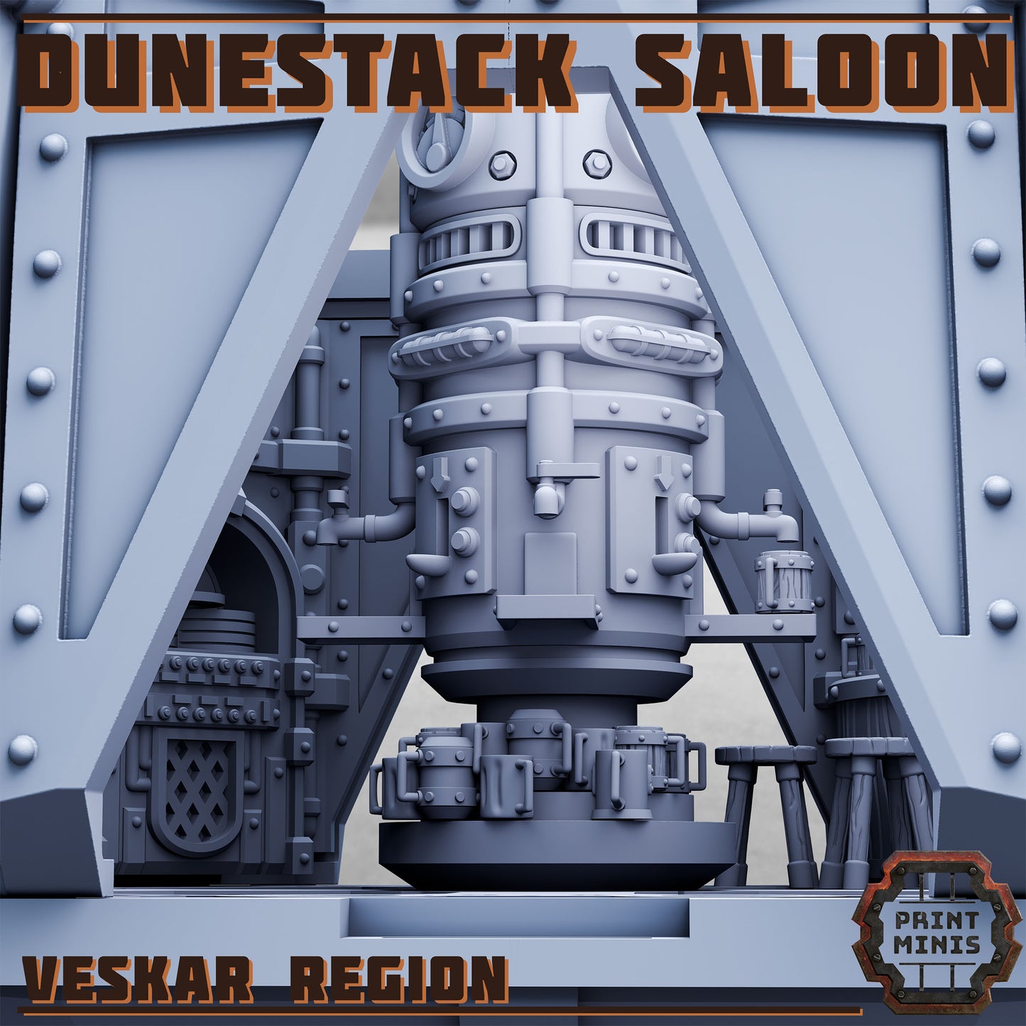 Veskar Region, Modular Sci-Fi Miniatures by STATIONFORGE, Grimdark Wargames Proxy