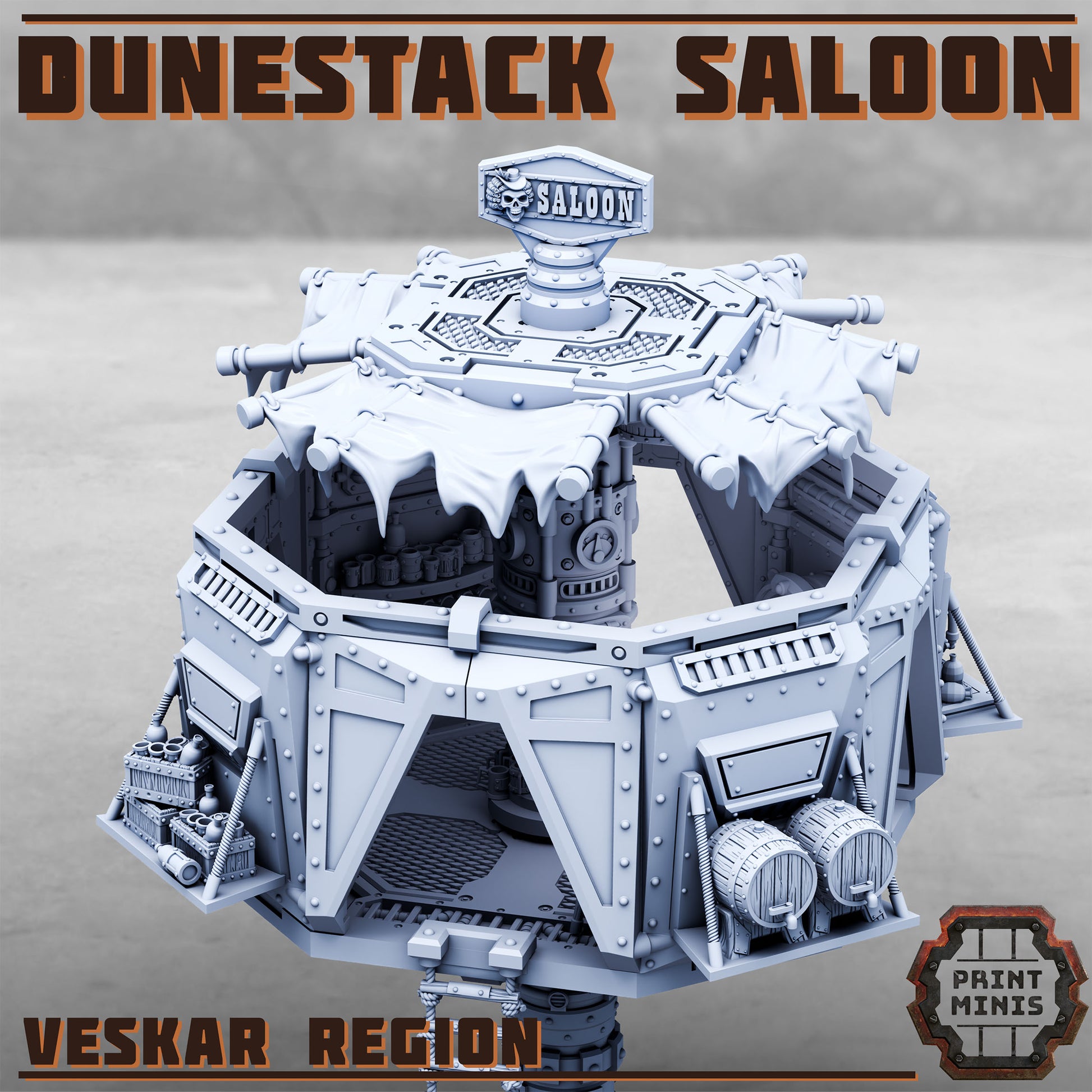 Veskar Region, Modular Sci-Fi Miniatures by STATIONFORGE, Grimdark Wargames Proxy