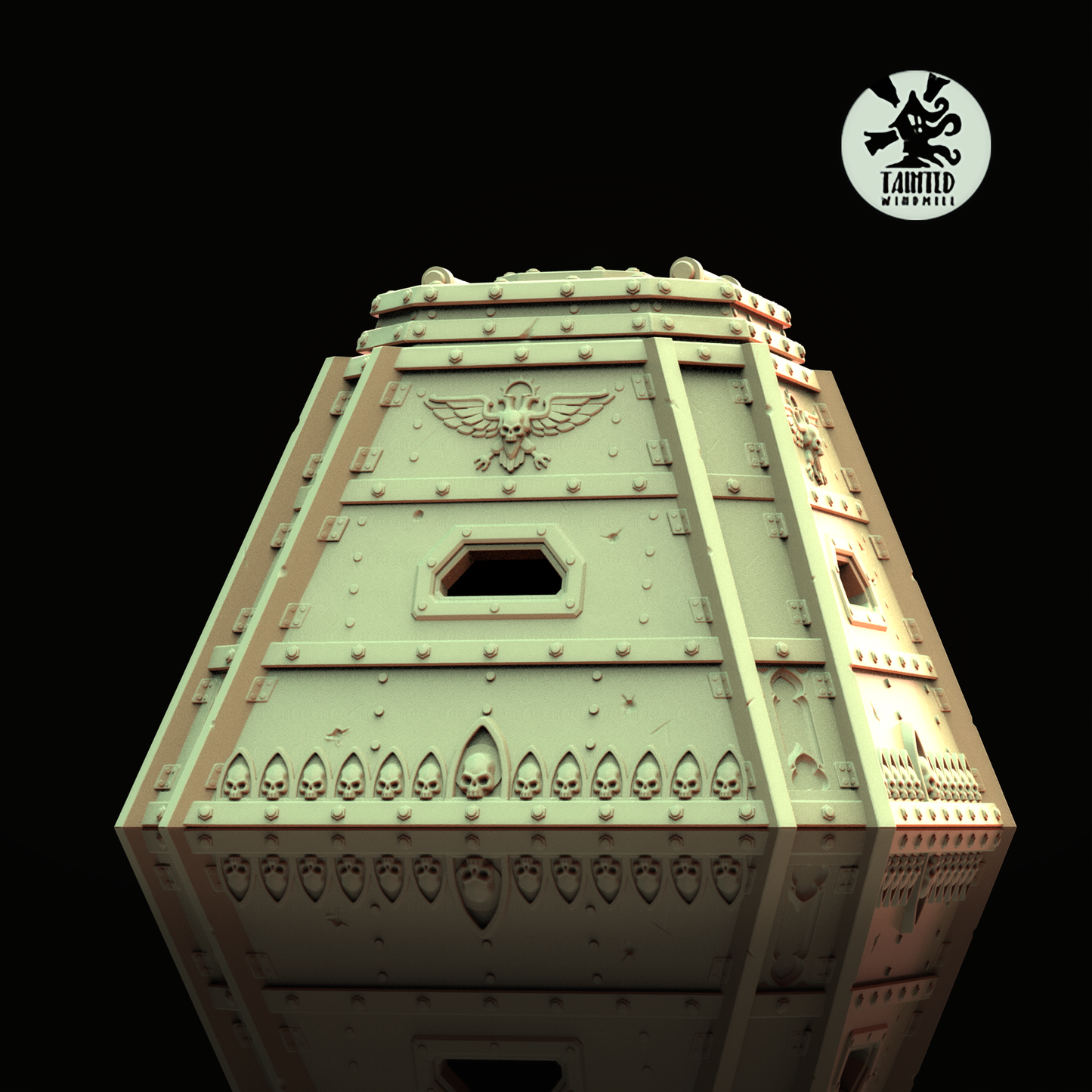 Gothic Barricades Set 1 (Supports Incoming), Sci-Fi Grimdark Terrain by STATIONFORGE