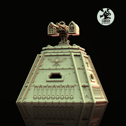 Gothic Barricades Set 1 (Supports Incoming), Sci-Fi Grimdark Terrain by STATIONFORGE