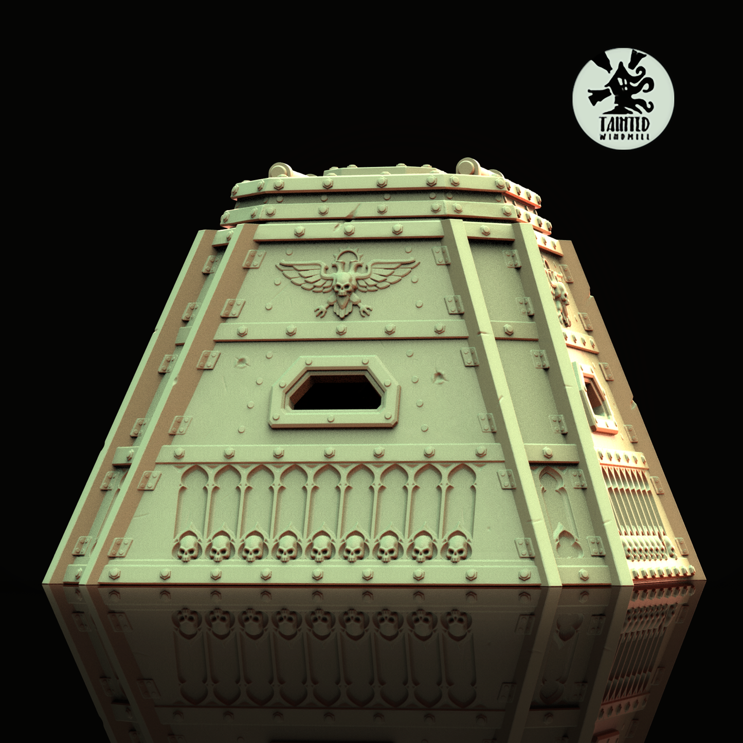 Gothic Barricades Set 1 (Supports Incoming), Sci-Fi Grimdark Terrain by STATIONFORGE