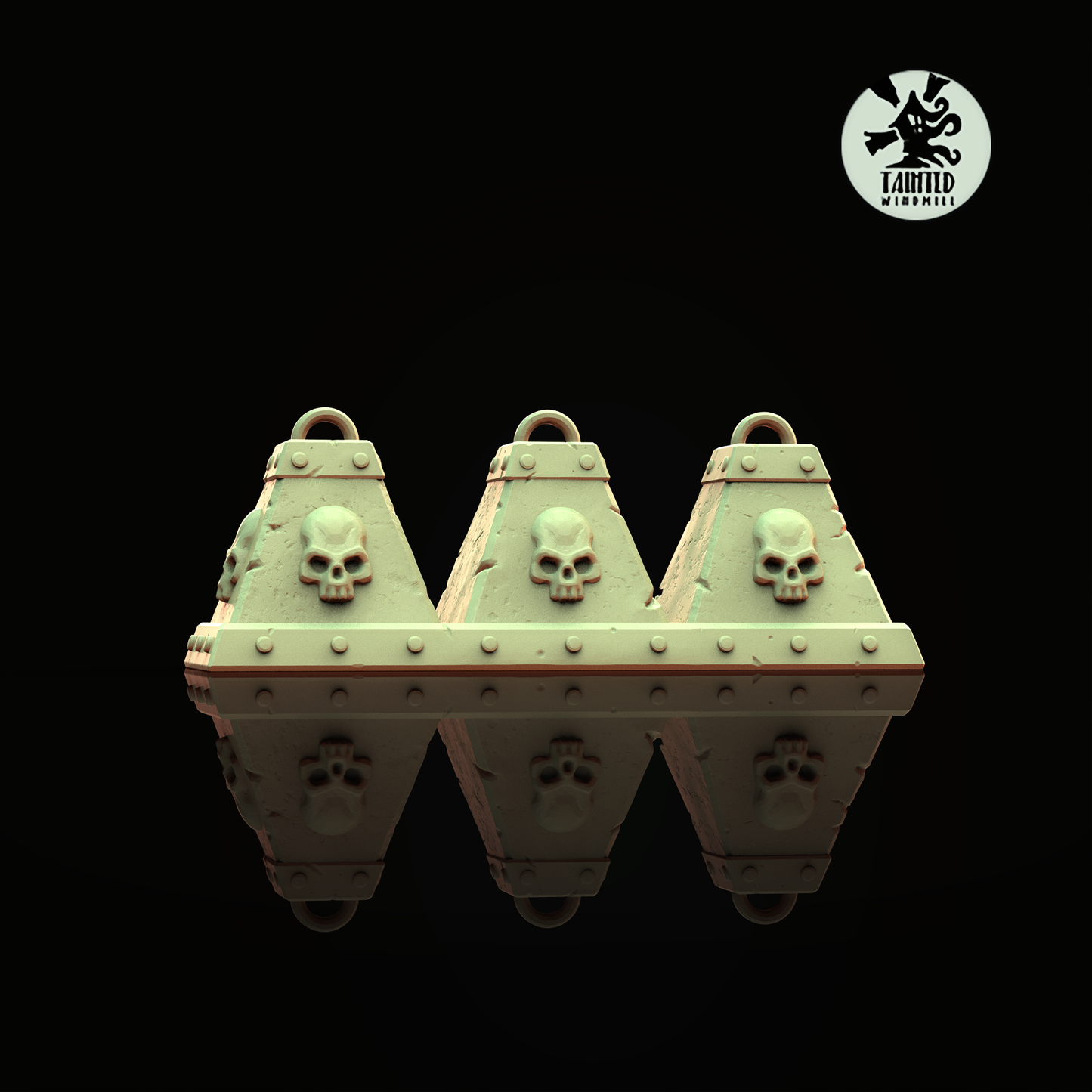 Gothic Barricades Set 1 (Supports Incoming), Sci-Fi Grimdark Terrain by STATIONFORGE