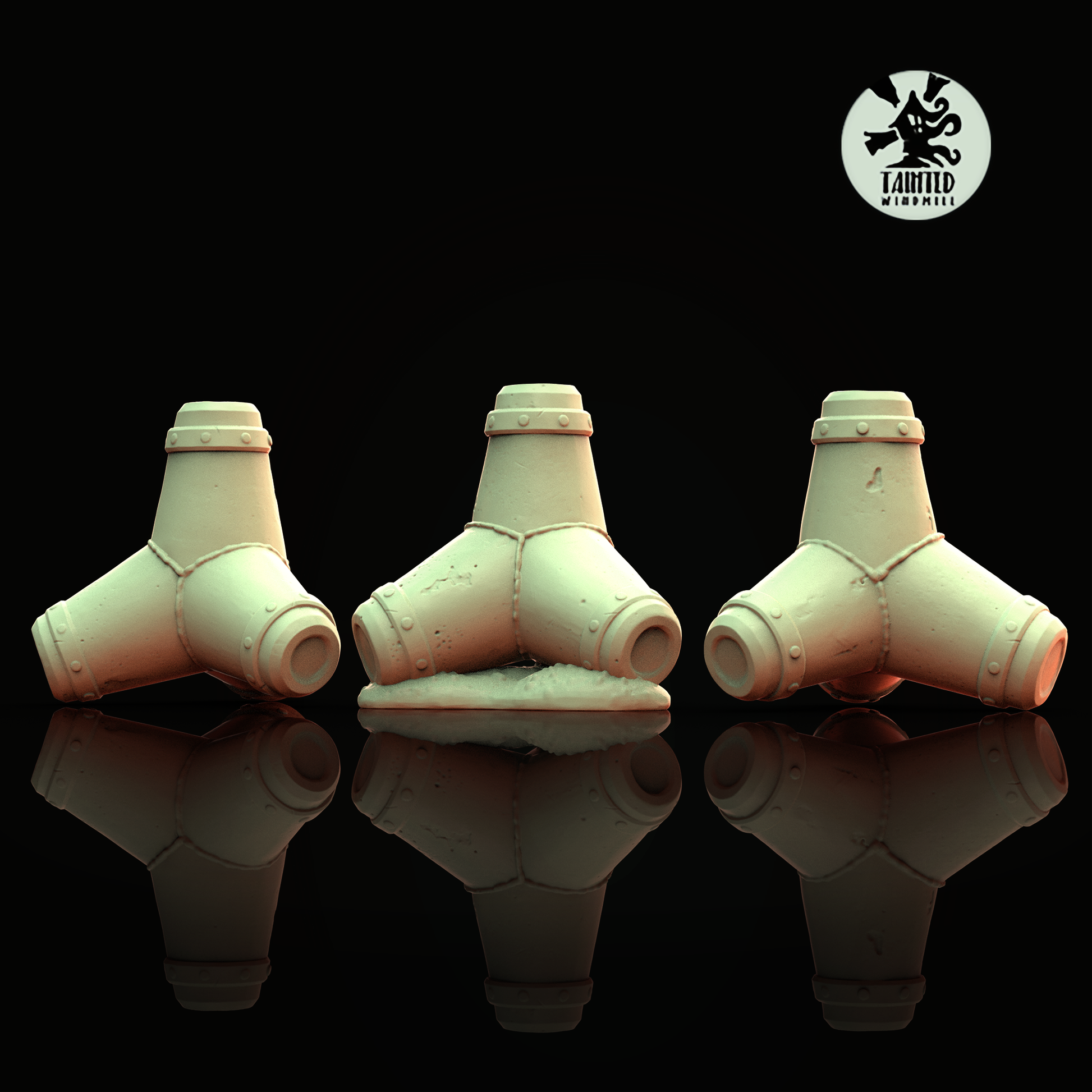 Gothic Barricades Set 1 (Supports Incoming), Sci-Fi Grimdark Terrain by STATIONFORGE