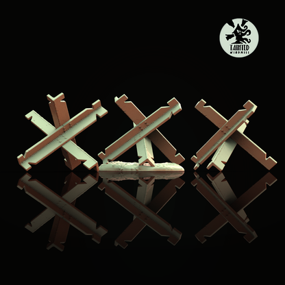 Gothic Barricades Set 1 (Supports Incoming), Sci-Fi Grimdark Terrain by STATIONFORGE