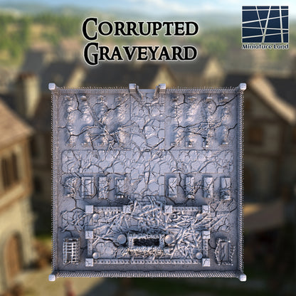Gothic Graveyard - Tabletop Terrain 28mm by MiniatureLand
