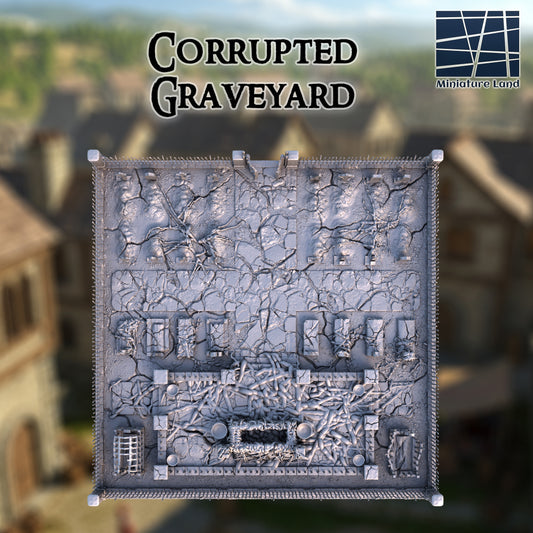 Gothic Graveyard - Tabletop Terrain 28mm by MiniatureLand