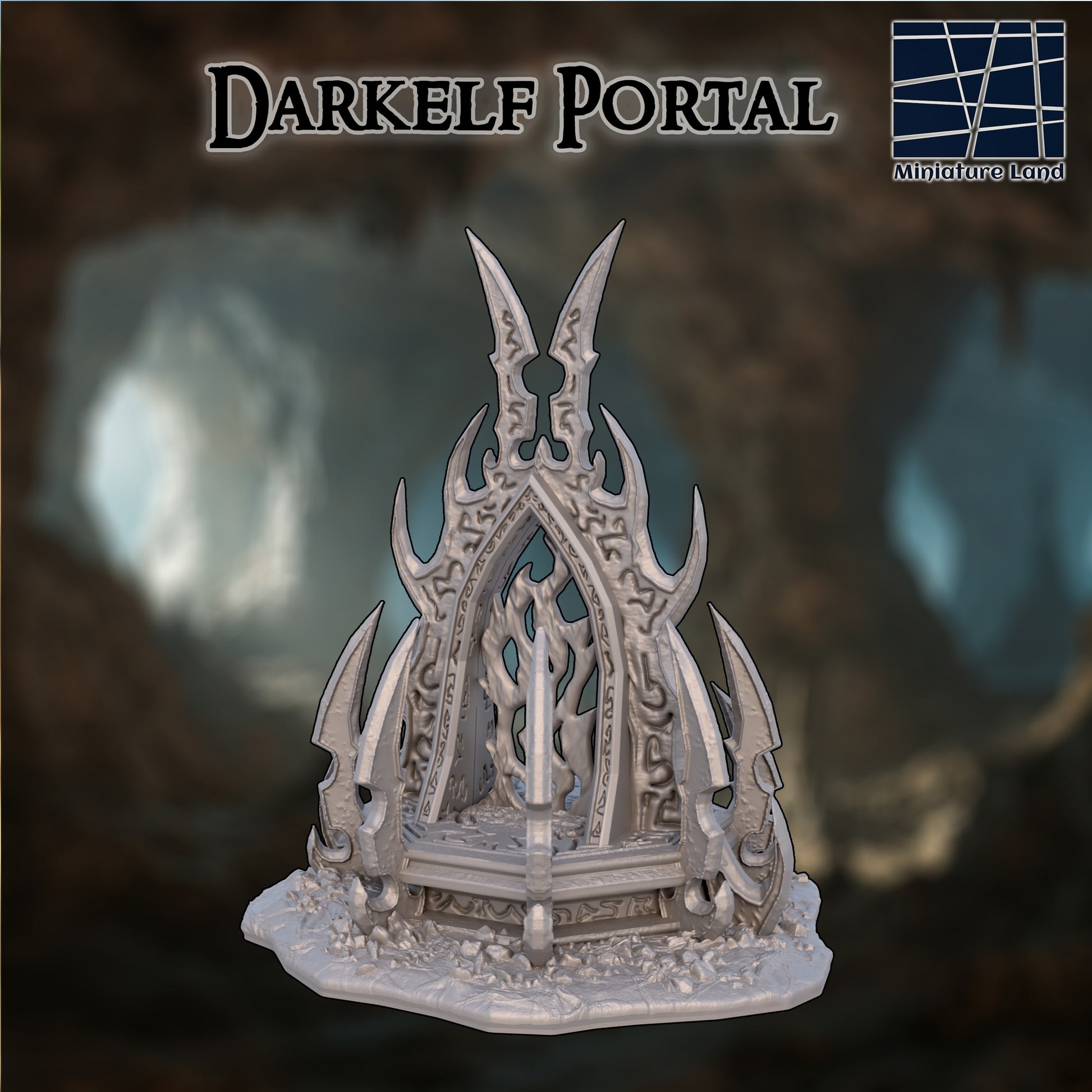 Dark Elf Portal - Tabletop Terrain 28mm by MiniatureLand