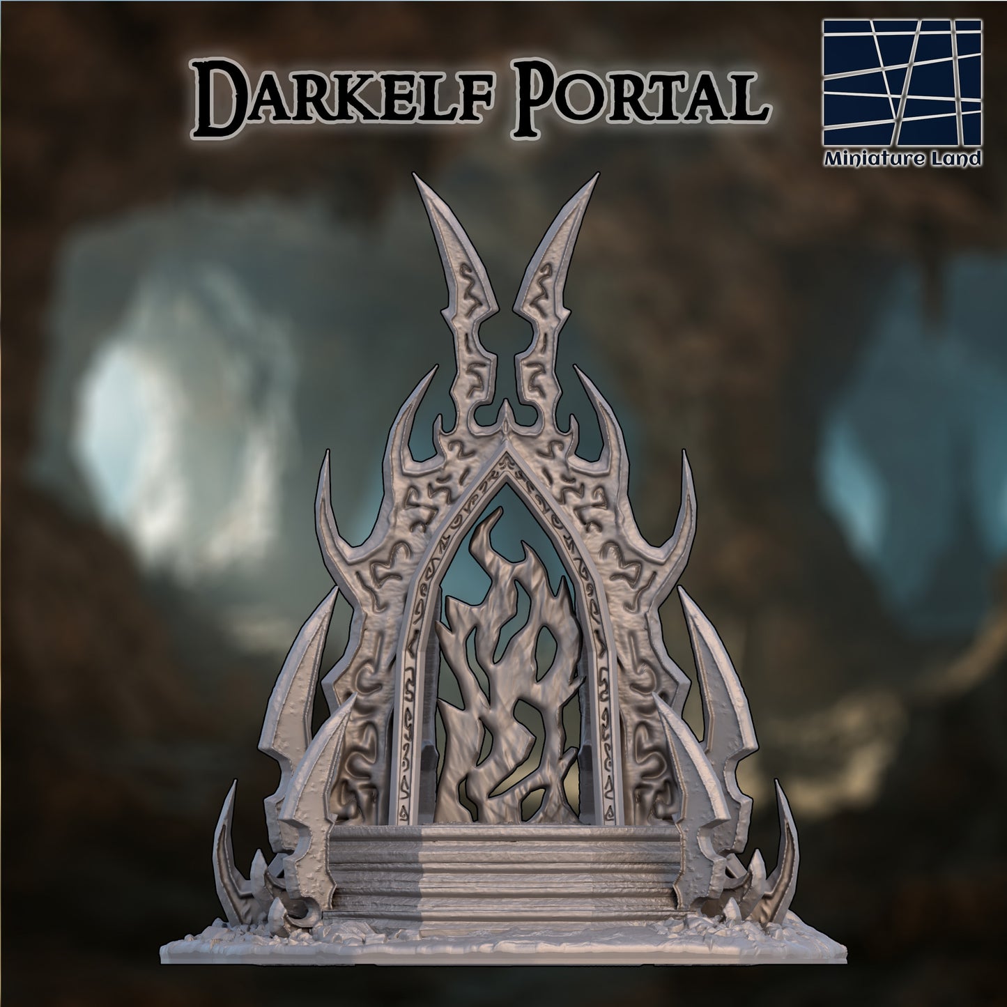 Dark Elf Portal - Tabletop Terrain 28mm by MiniatureLand