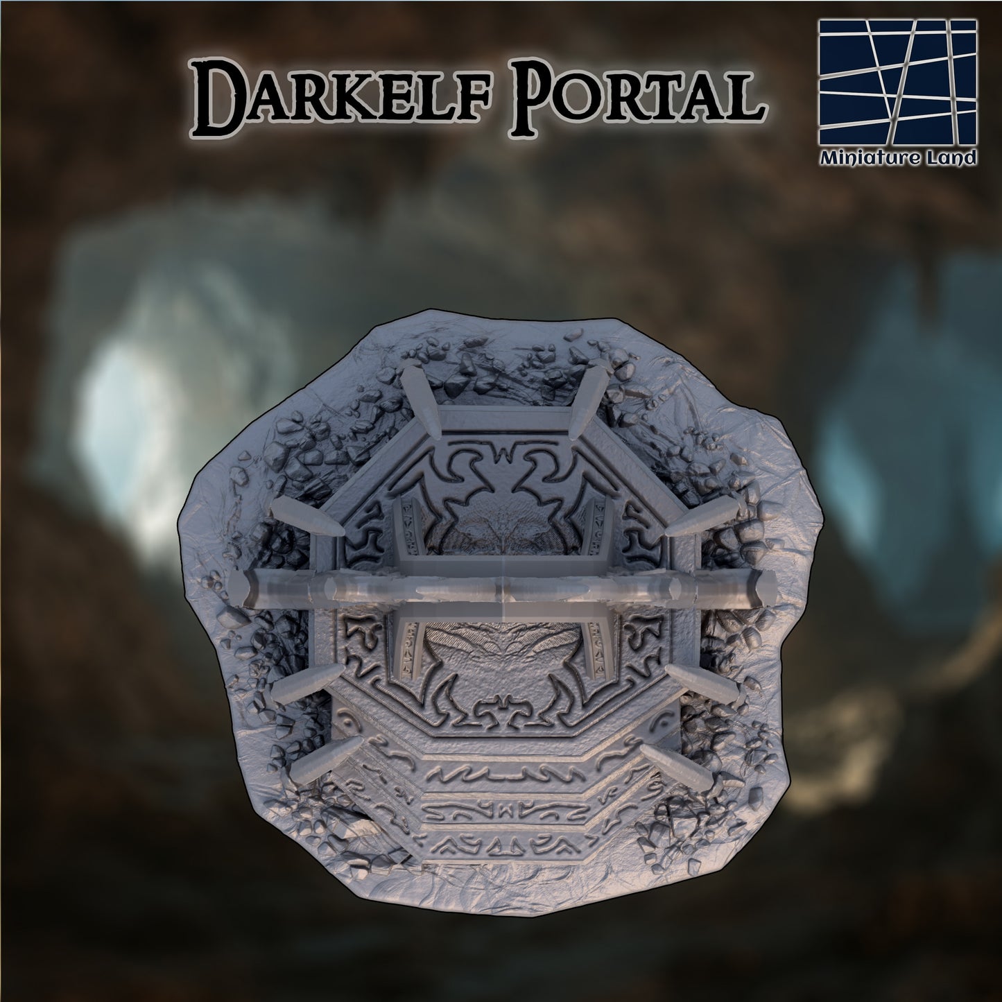 Dark Elf Portal - Tabletop Terrain 28mm by MiniatureLand