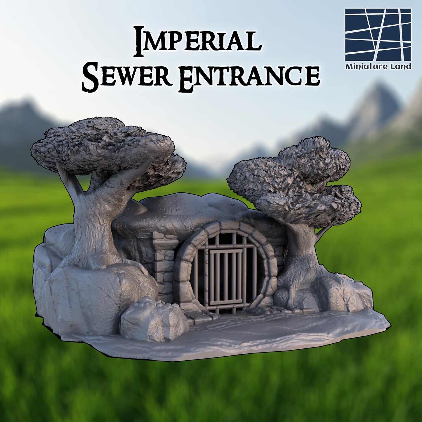 Sewer Entrance - Tabletop Terrain 28mm by MiniatureLand