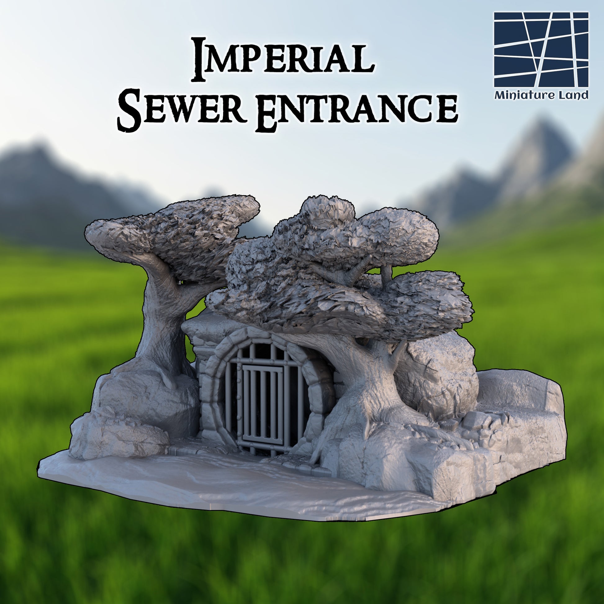 Sewer Entrance - Tabletop Terrain 28mm by MiniatureLand