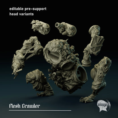 Flesh Crawler (pre-supported), Modular Sci-Fi Miniatures by STATIONFORGE, Grimdark Wargames Proxy - photo 3