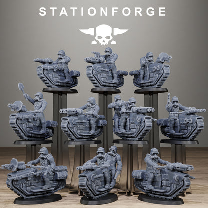 Grimguard War Treader, Modular Sci-Fi Imperial Infantry by STATIONFORGE, Grimdark Wargames Proxy
