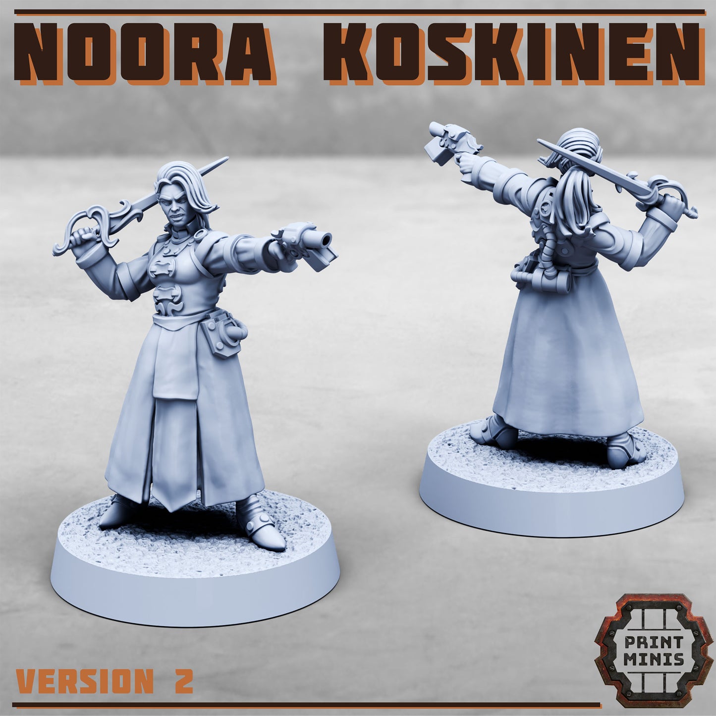 Koskinen Family - Noora and Eerik - Sci-Fi Grimdark Mercenaries by Print Minis - photo 2