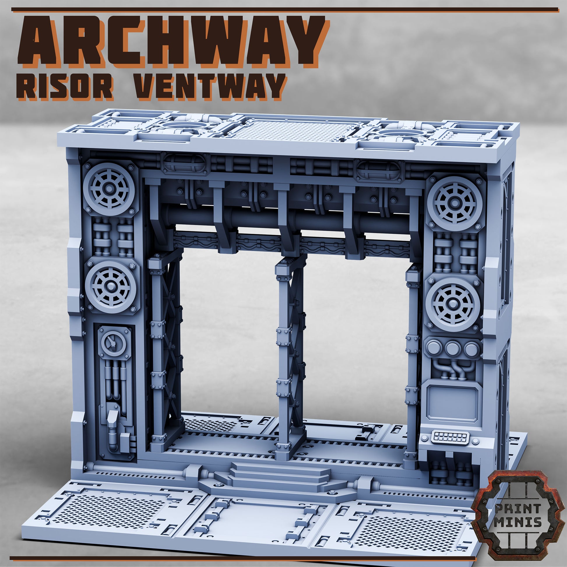 Risor Ventway 2 - Plasma, Archway and Gate - Sci-Fi Grimdark Mercenaries by Print Minis - photo 3