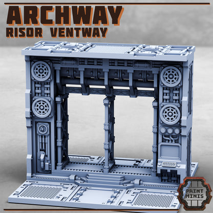 Risor Ventway 2 - Plasma, Archway and Gate - Sci-Fi Grimdark Mercenaries by Print Minis - photo 3