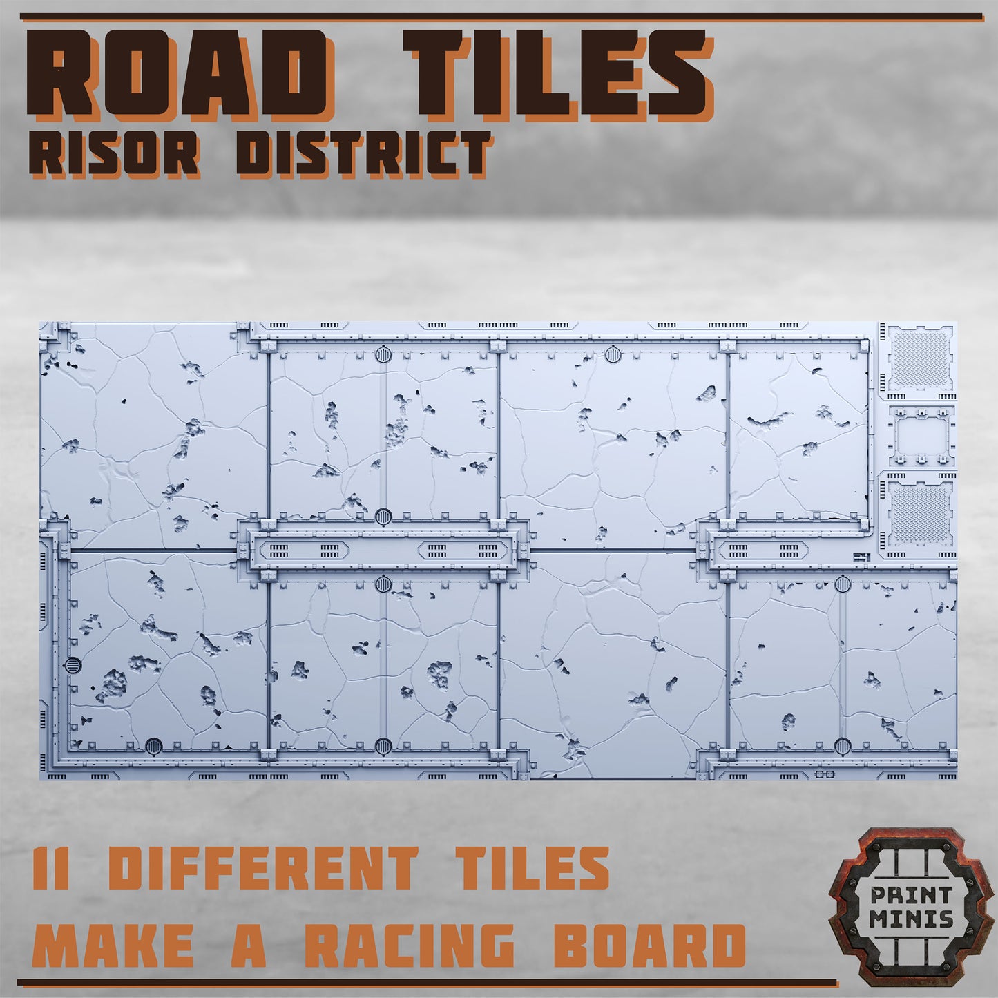 Risor Road Tiles - Sci-Fi Grimdark Mercenaries by Print Minis