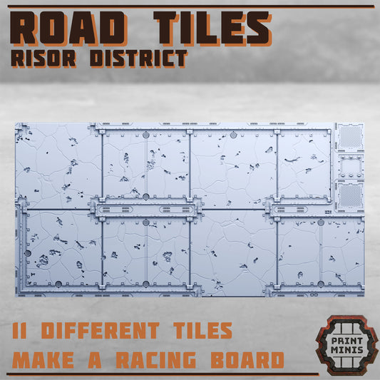 Risor Road Tiles - Sci-Fi Grimdark Mercenaries by Print Minis