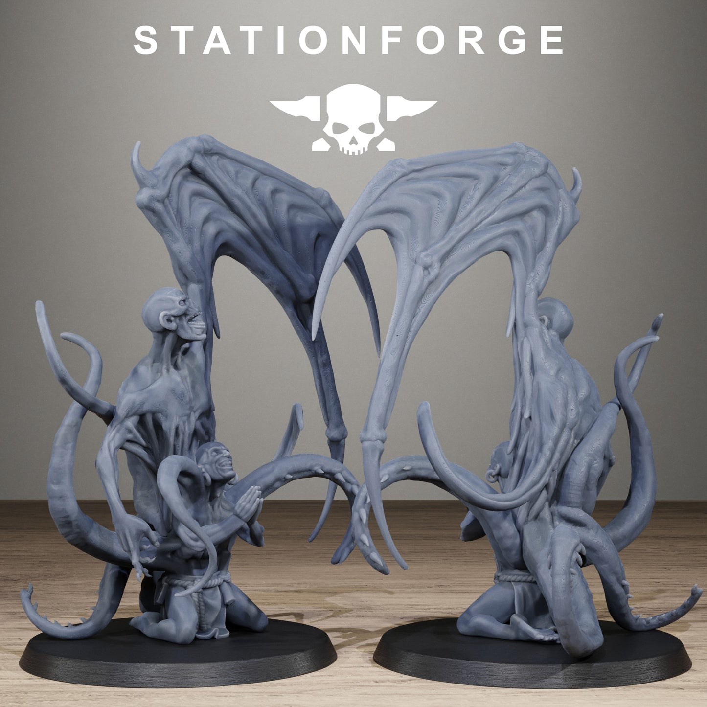 Corrupted Guard Possessed Demon, Modular Sci-Fi Imperial Infantry by STATIONFORGE, Grimdark Wargames Proxy - photo 2