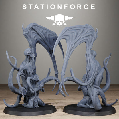 Corrupted Guard Possessed Demon, Modular Sci-Fi Imperial Infantry by STATIONFORGE, Grimdark Wargames Proxy - photo 2