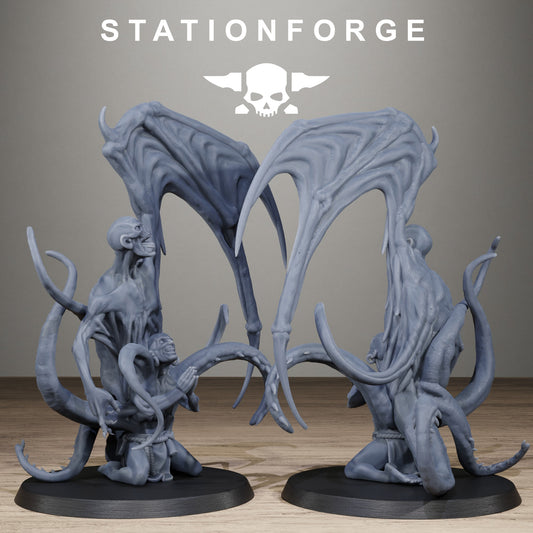 Corrupted Guard Possessed Demon, Modular Sci-Fi Imperial Infantry by STATIONFORGE, Grimdark Wargames Proxy - photo 2