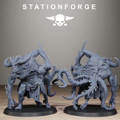 Corrupted Guard Possessed Demon, Modular Sci-Fi Imperial Infantry by STATIONFORGE, Grimdark Wargames Proxy - photo 3