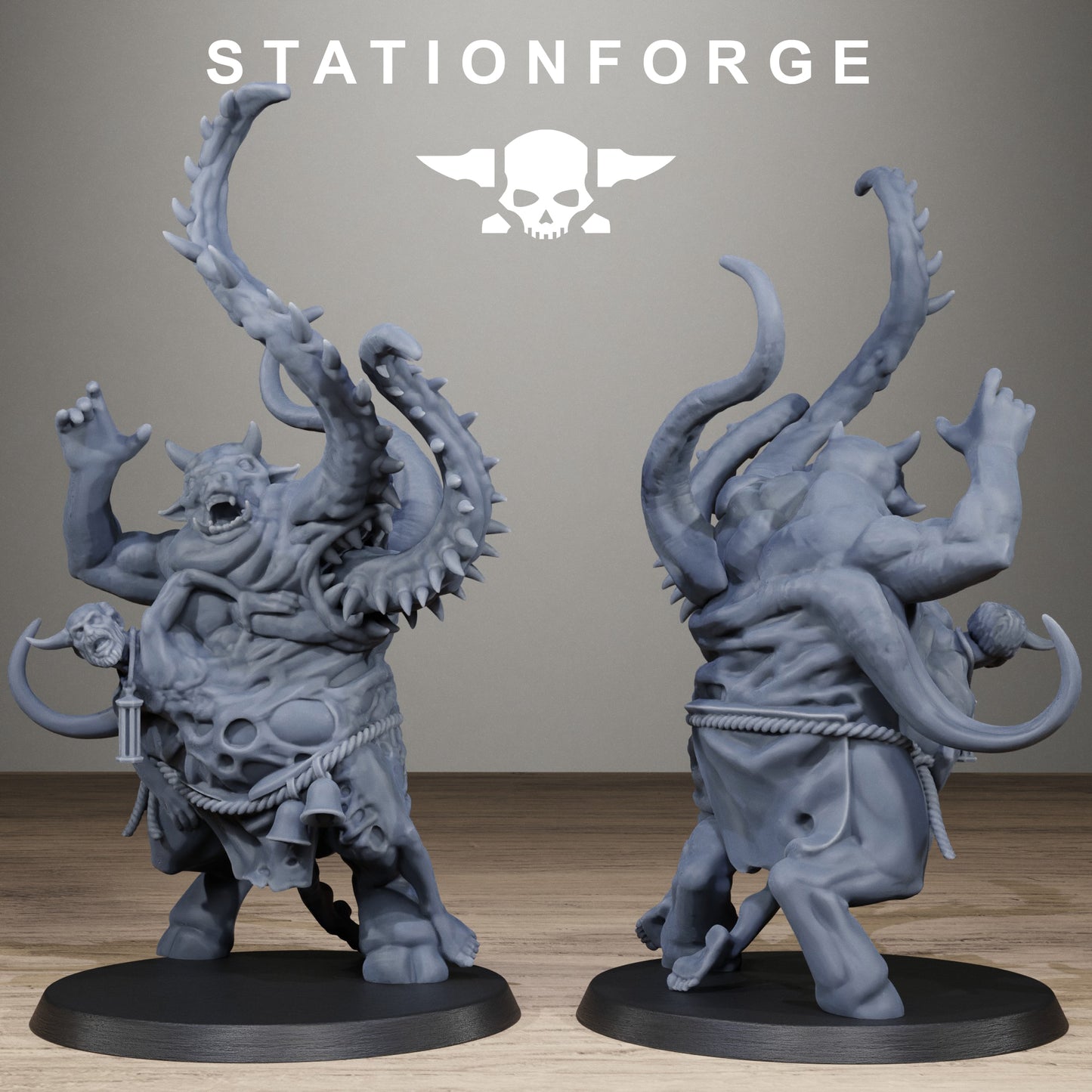 Corrupted Guard Possessed Demon, Modular Sci-Fi Imperial Infantry by STATIONFORGE, Grimdark Wargames Proxy - photo 5