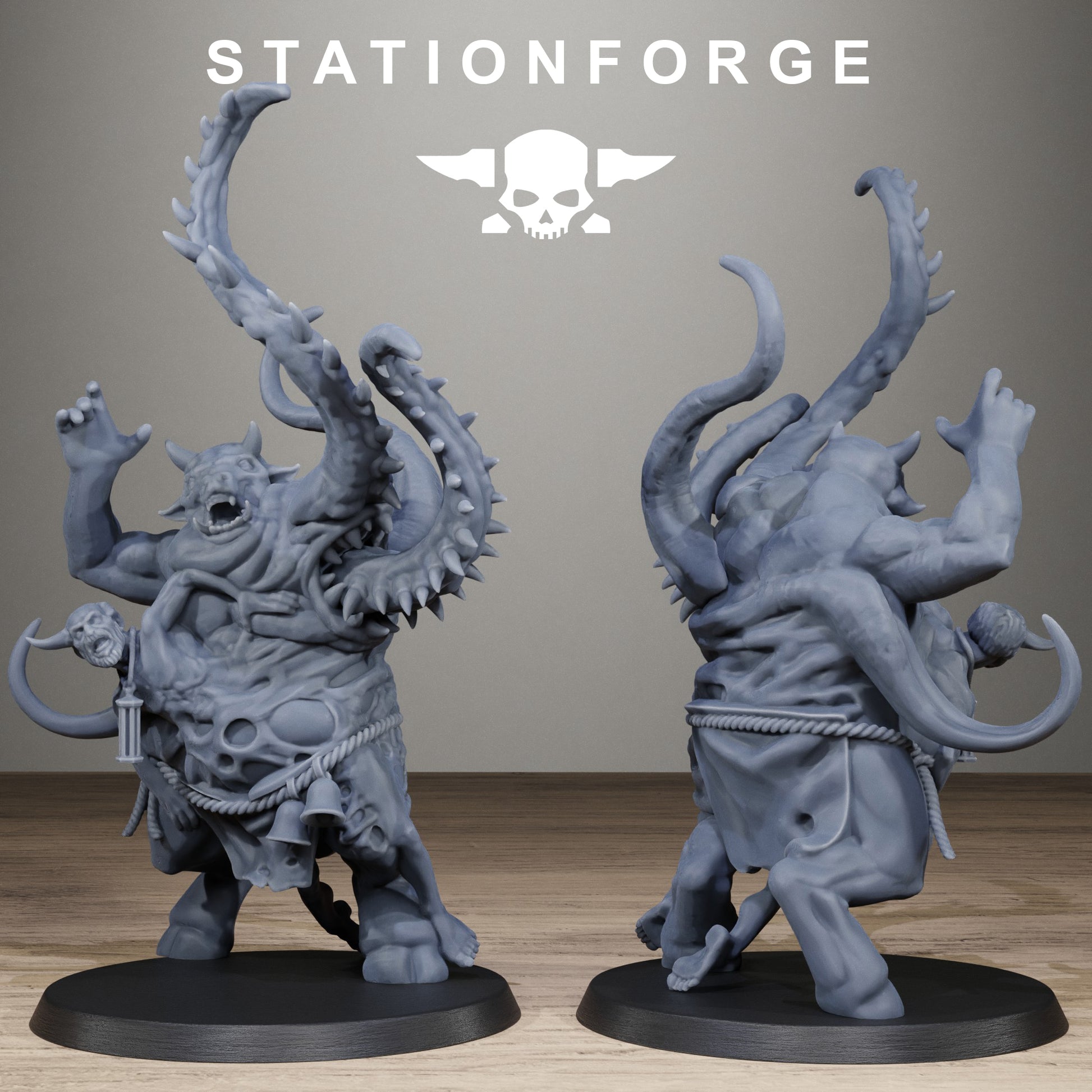 Corrupted Guard Possessed Demon, Modular Sci-Fi Imperial Infantry by STATIONFORGE, Grimdark Wargames Proxy - photo 5