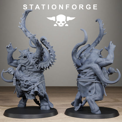 Corrupted Guard Possessed Demon, Modular Sci-Fi Imperial Infantry by STATIONFORGE, Grimdark Wargames Proxy - photo 5