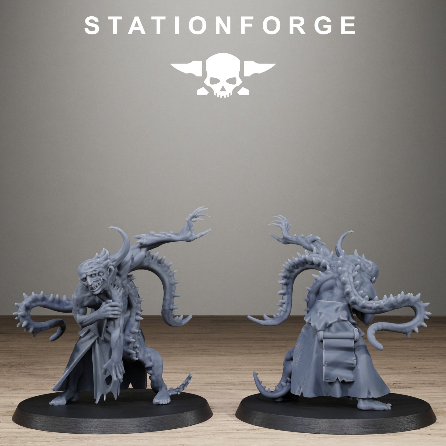 Corrupted Guard Possessed Demon, Modular Sci-Fi Imperial Infantry by STATIONFORGE, Grimdark Wargames Proxy - photo 6