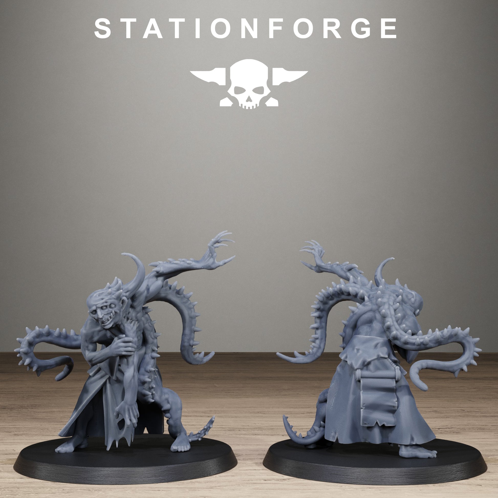 Corrupted Guard Possessed Demon, Modular Sci-Fi Imperial Infantry by STATIONFORGE, Grimdark Wargames Proxy - photo 6