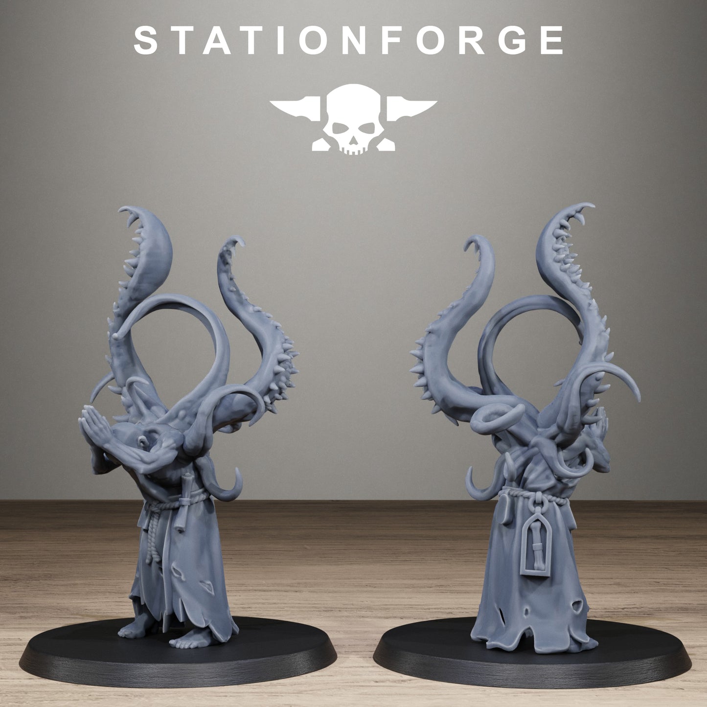 Corrupted Guard Possessed Demon, Modular Sci-Fi Imperial Infantry by STATIONFORGE, Grimdark Wargames Proxy - photo 7
