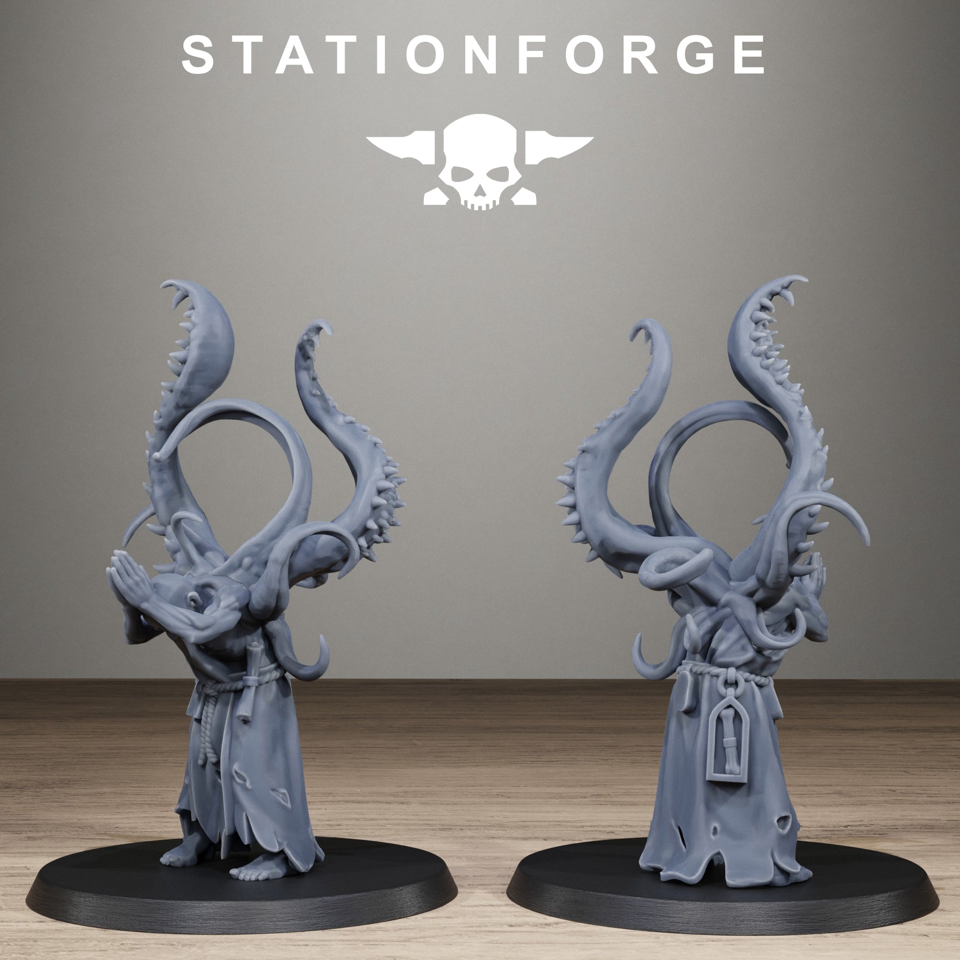 Corrupted Guard Possessed Demon, Modular Sci-Fi Imperial Infantry by STATIONFORGE, Grimdark Wargames Proxy - photo 7