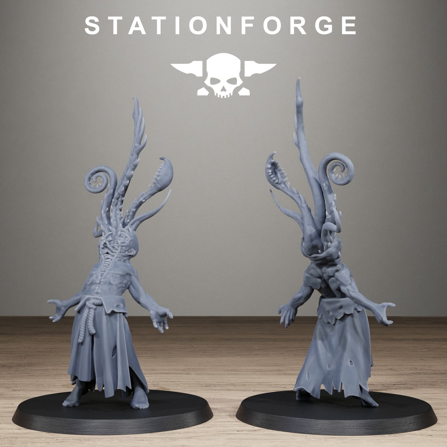Corrupted Guard Possessed Demon, Modular Sci-Fi Imperial Infantry by STATIONFORGE, Grimdark Wargames Proxy - photo 8