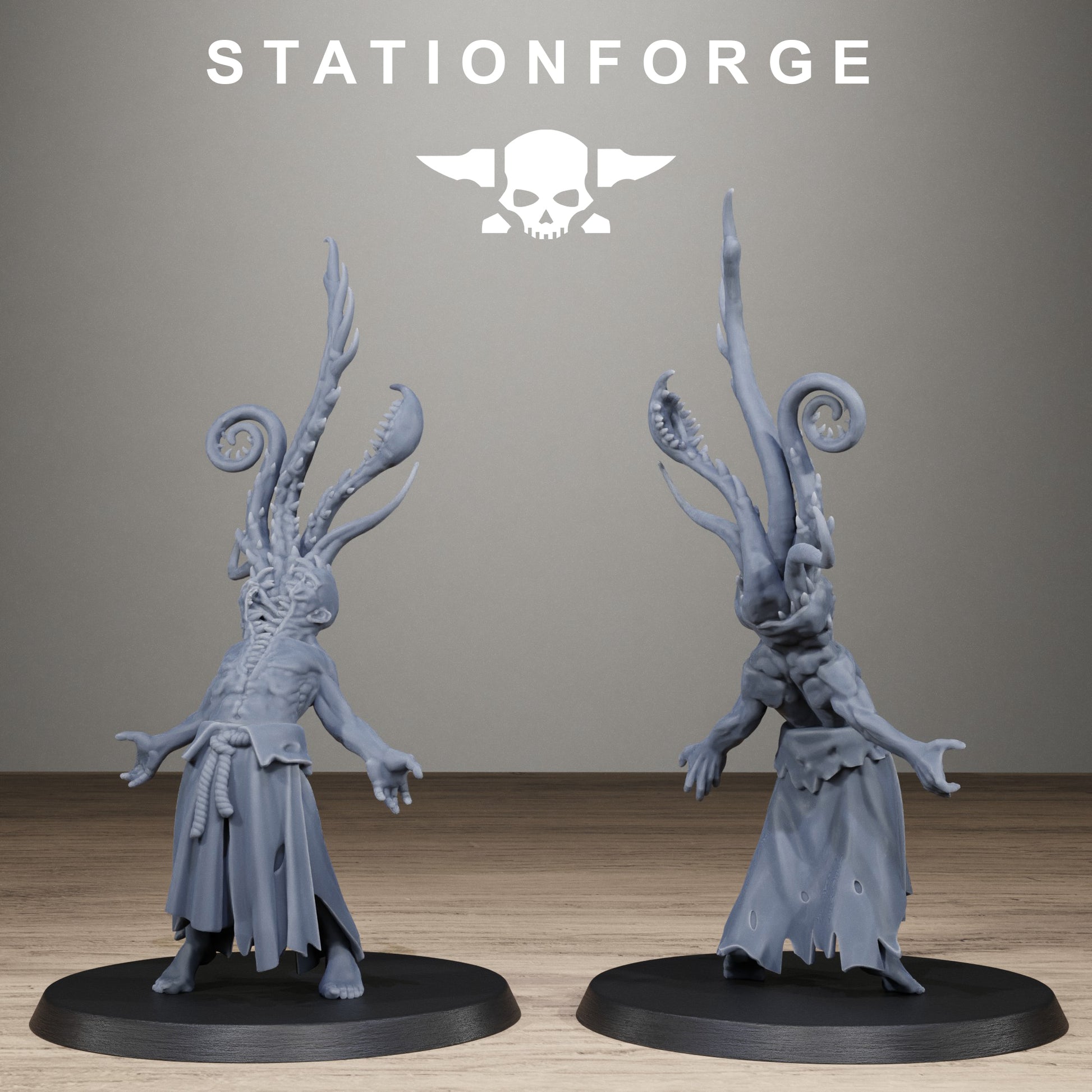 Corrupted Guard Possessed Demon, Modular Sci-Fi Imperial Infantry by STATIONFORGE, Grimdark Wargames Proxy - photo 8