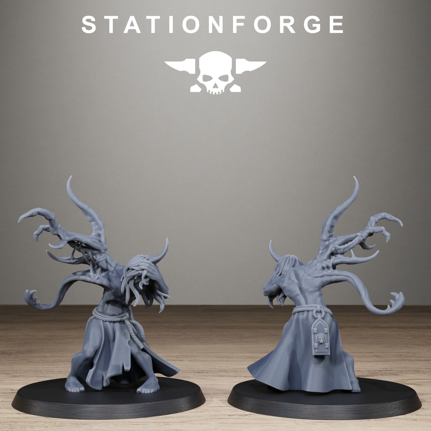 Corrupted Guard Possessed Demon, Modular Sci-Fi Imperial Infantry by STATIONFORGE, Grimdark Wargames Proxy - photo 9