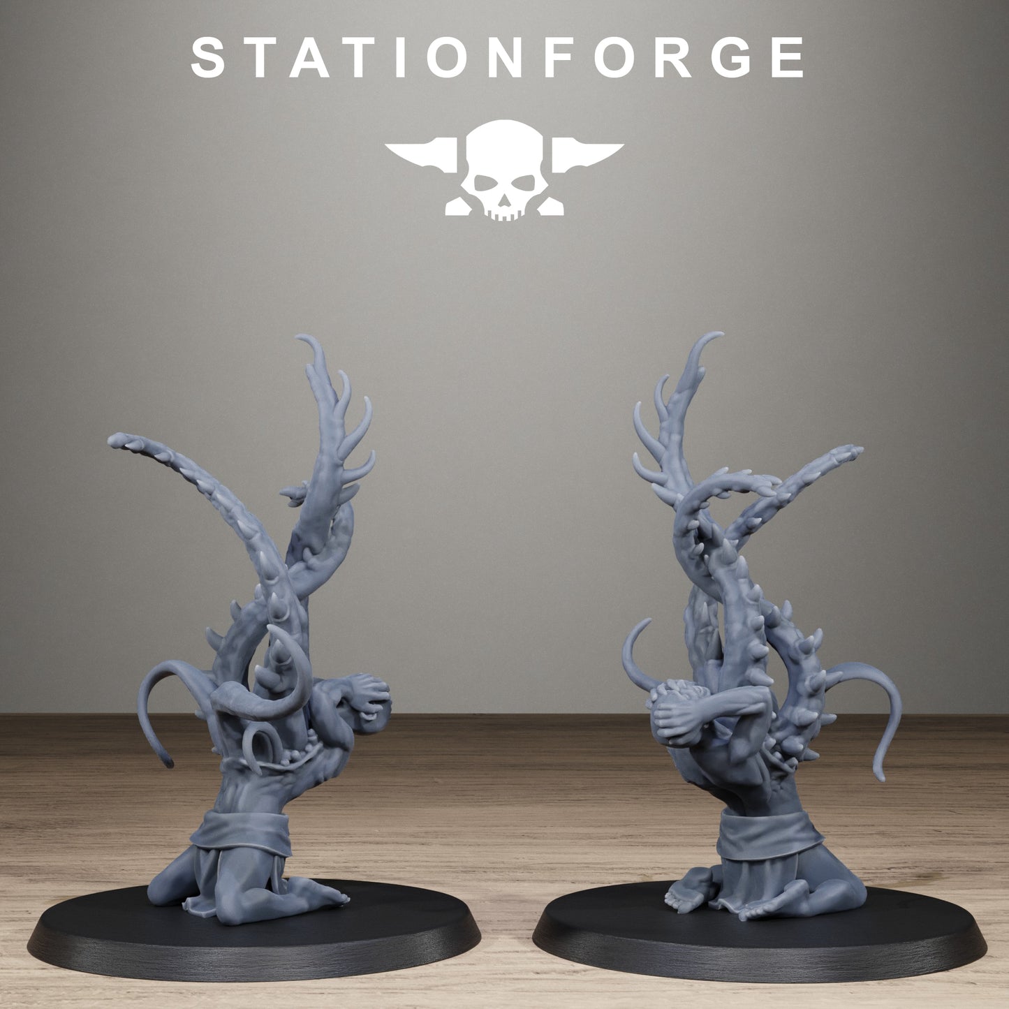 Corrupted Guard Possessed Demon, Modular Sci-Fi Imperial Infantry by STATIONFORGE, Grimdark Wargames Proxy - photo 10