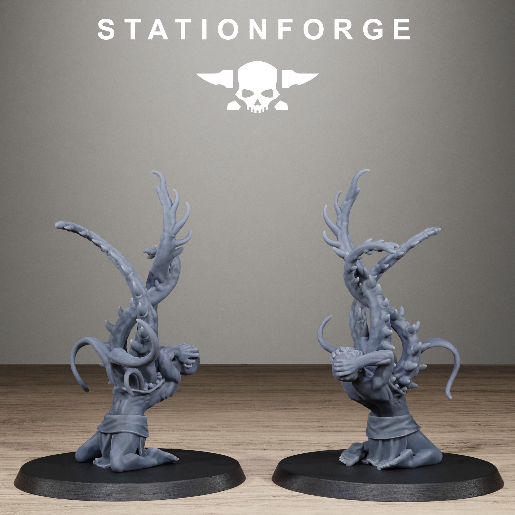 Corrupted Guard Possessed Demon, Modular Sci-Fi Imperial Infantry by STATIONFORGE, Grimdark Wargames Proxy - photo 10