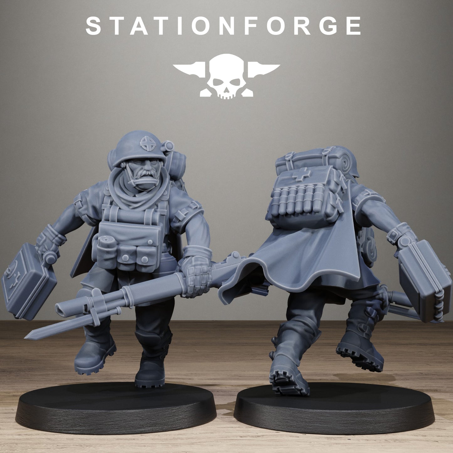 Freeguard Siege Infantry, Modular Sci-Fi Marine warriors by STATIONFORGE, Grimdark Wargames Proxy - photo 3