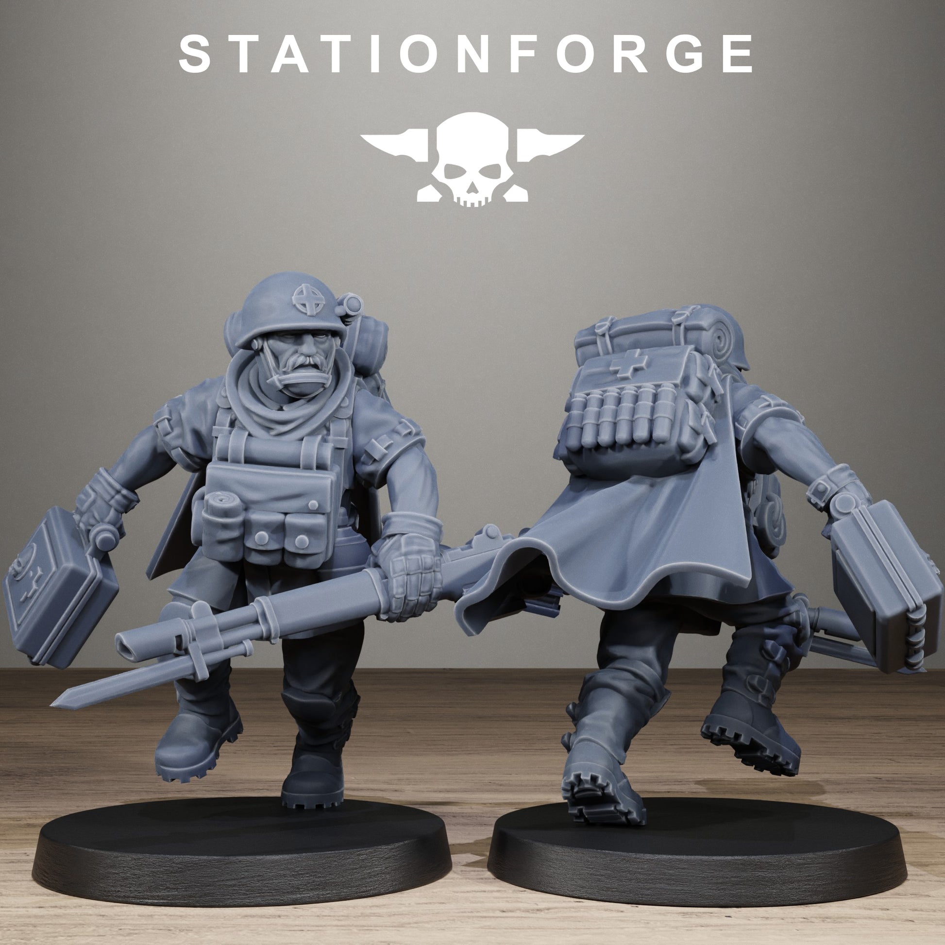 Freeguard Siege Infantry, Modular Sci-Fi Marine warriors by STATIONFORGE, Grimdark Wargames Proxy - photo 3