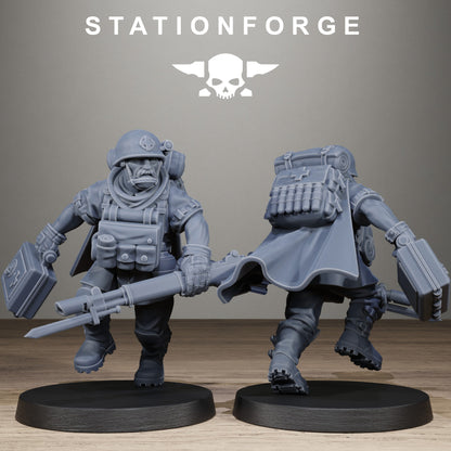 Freeguard Siege Infantry, Modular Sci-Fi Marine warriors by STATIONFORGE, Grimdark Wargames Proxy - photo 3
