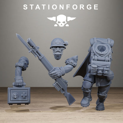 Freeguard Siege Infantry, Modular Sci-Fi Marine warriors by STATIONFORGE, Grimdark Wargames Proxy - photo 7