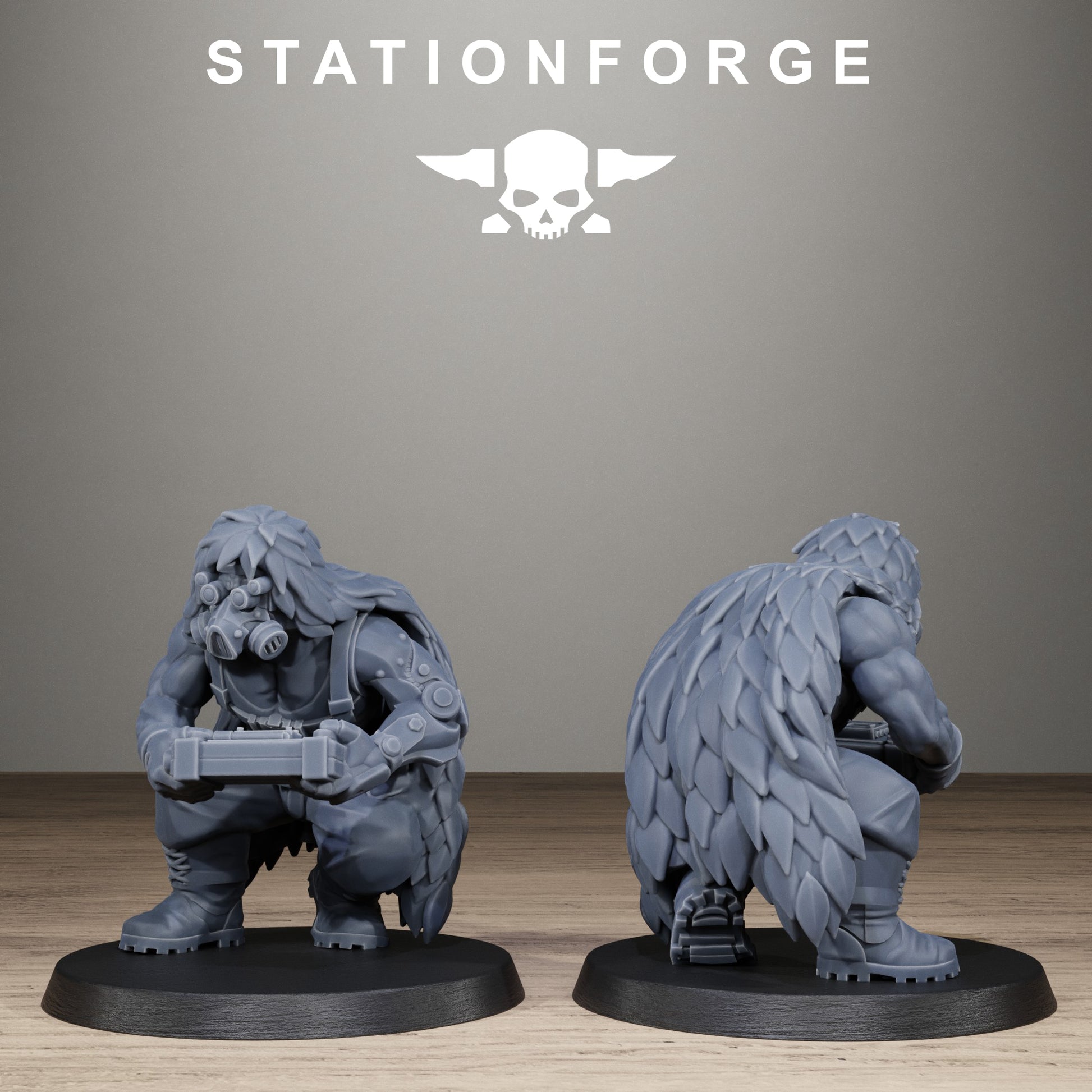 GrimGuard Jungle Fighter Snipers, Modular Sci-Fi Imperial Infantry by STATIONFORGE, Grimdark Wargames Proxy - photo 7