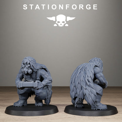 GrimGuard Jungle Fighter Snipers, Modular Sci-Fi Imperial Infantry by STATIONFORGE, Grimdark Wargames Proxy - photo 7