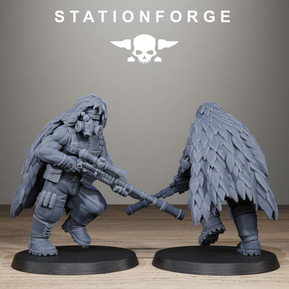 GrimGuard Jungle Fighter Snipers, Modular Sci-Fi Imperial Infantry by STATIONFORGE, Grimdark Wargames Proxy - photo 8