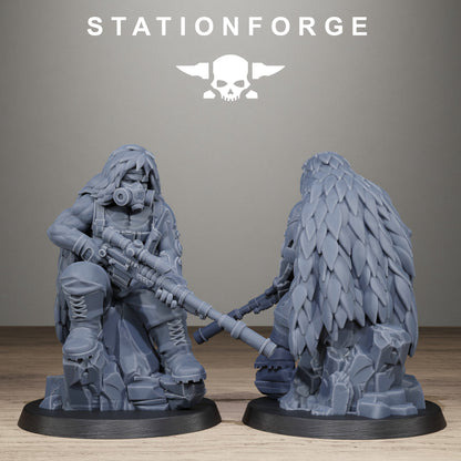 GrimGuard Jungle Fighter Snipers, Modular Sci-Fi Imperial Infantry by STATIONFORGE, Grimdark Wargames Proxy - photo 10