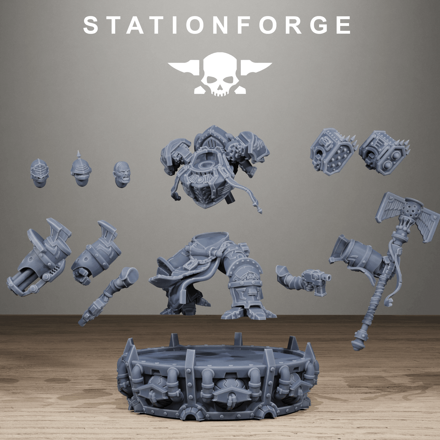 Vodalite Dominium, Modular Sci-Fi Miniatures by STATIONFORGE, Grimdark Wargames Proxy - photo 6