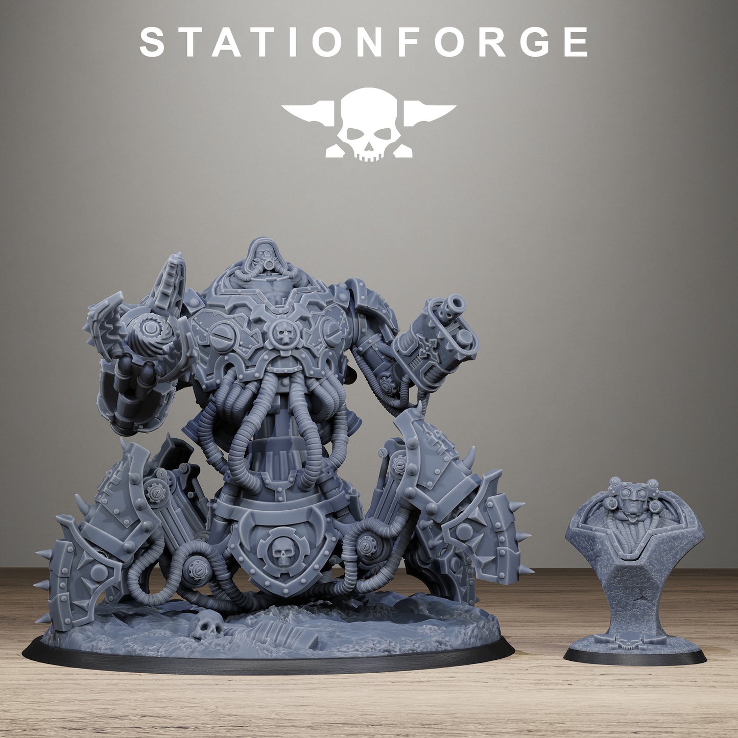 Scavenger Profaner, Modular Sci-Fi Techno-Bot Miniatures by STATIONFORGE, Grimdark Wargames Proxy