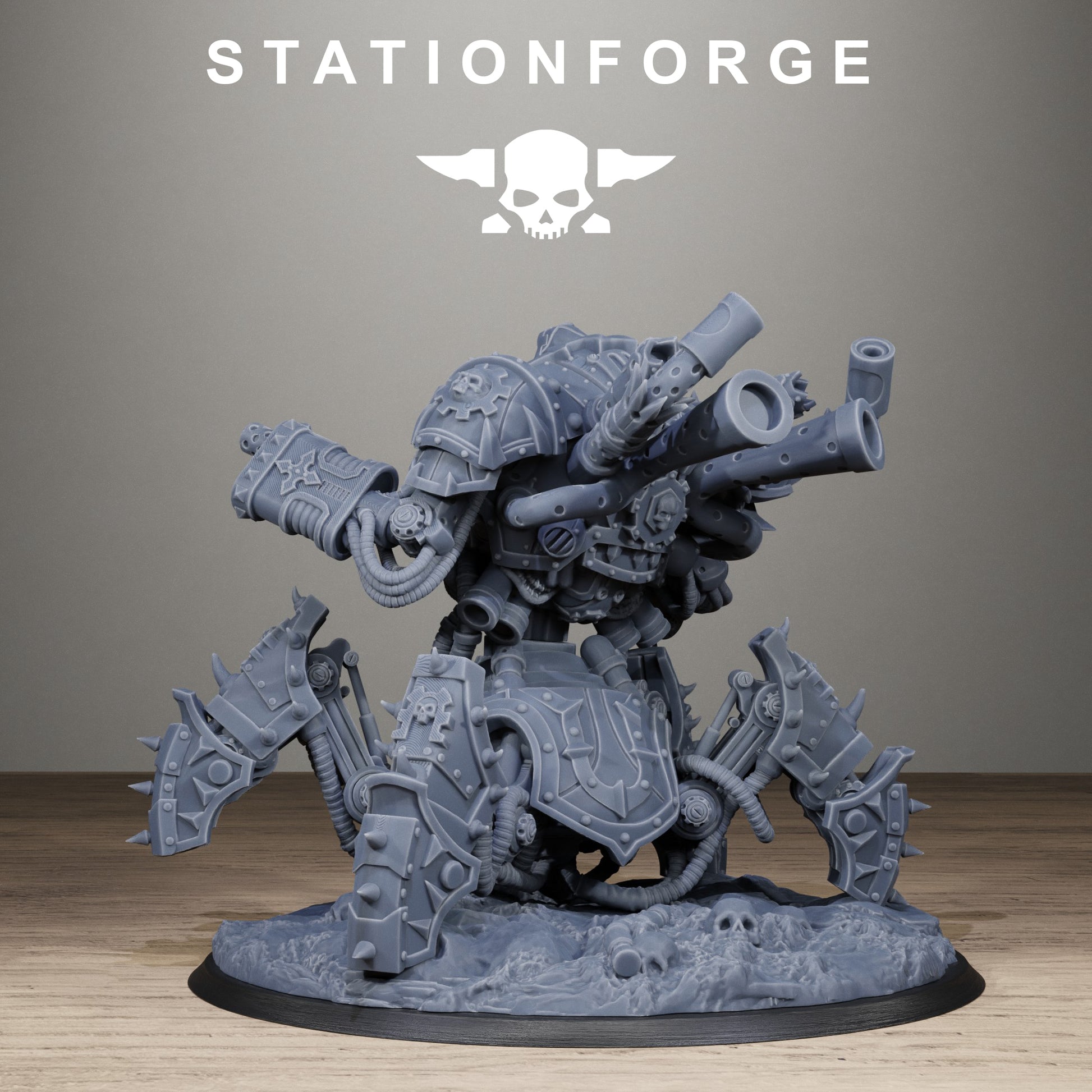 Scavenger Profaner, Modular Sci-Fi Techno-Bot Miniatures by STATIONFORGE, Grimdark Wargames Proxy - photo 4