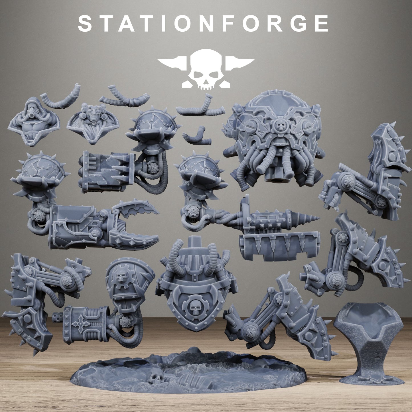 Scavenger Profaner, Modular Sci-Fi Techno-Bot Miniatures by STATIONFORGE, Grimdark Wargames Proxy - photo 9